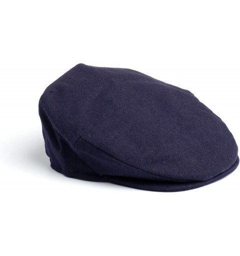 Newsboy Caps Men's Donegal Tweed Vintage Cap - Navy Wool - C118C5ENEC9 $40.03