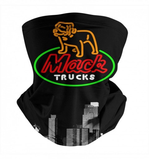 Balaclavas Mens Womens Mack-Trucks-Symbol-Logo-Neck Gaiter Multifunctional Face Cover Reusable - White-166 - CF19856ZKTS $15.62