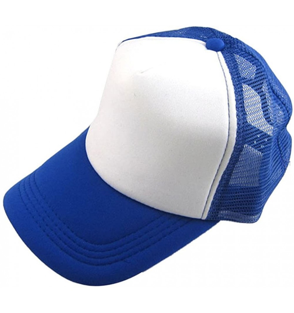 Baseball Caps Baseball Hat- 2017 Summer 12 Color Unisex Casual Hat Solid Baseball Cap Trucker Mesh Adjustable Hat - I - CK17X...