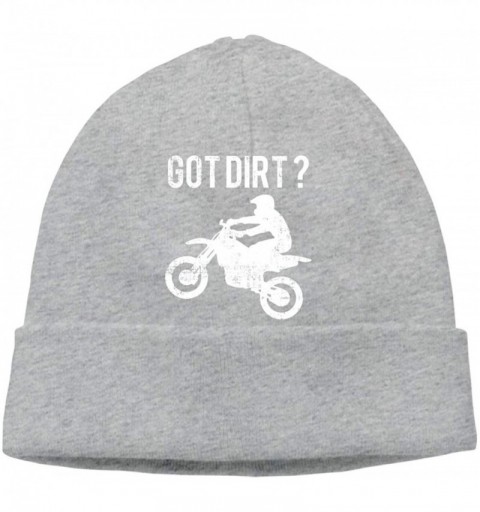 Skullies & Beanies Beanie Hat Got Dirt Bike Warm Skull Caps for Men and Women - Gray - CQ18KK565G0 $25.25