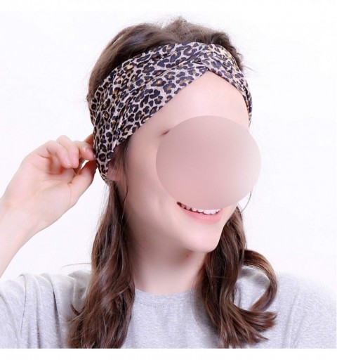 Headbands Leopard Headbands Hairbands Headband Bandanas - Sky Blue - CW18XLXQCAH $22.65