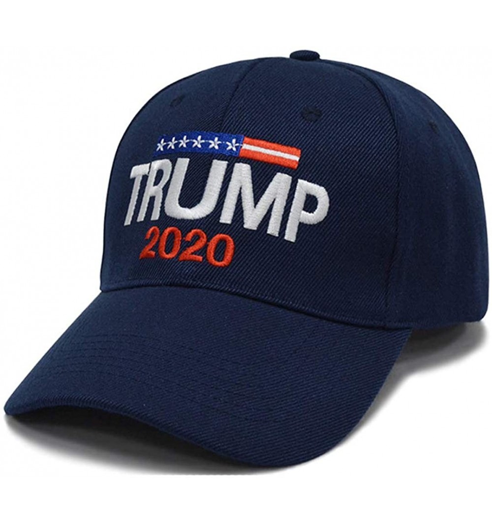 Baseball Caps Make America Great Again Embroidered Hat Trump 2020 Baseball Cap - Trump 2020-navy - CU18R7XS0Y4 $13.90