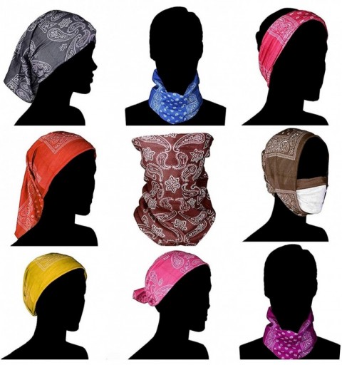 Headbands Single Side Print Mandala Bandana Square Handkerchief Girl Wrap - Mandala 4 - C818LR76DYN $14.60