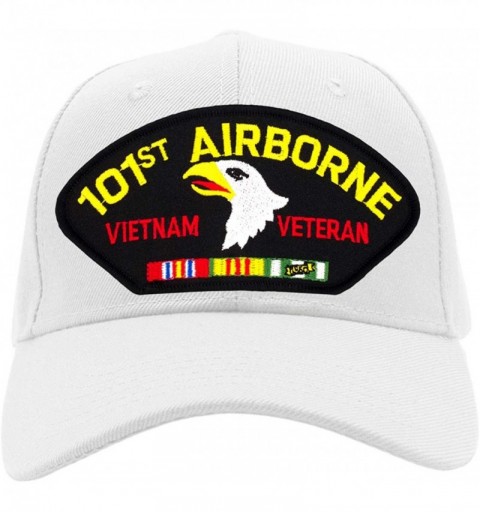 Baseball Caps 101st Airborne Division - Vietnam Veteran Hat/Ballcap Adjustable One Size Fits Most - White - CY18RSWDH4R $17.58