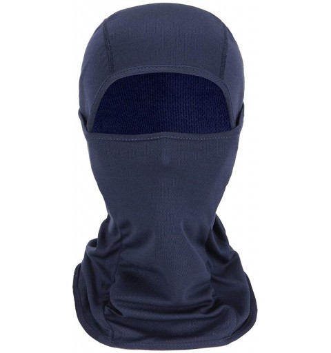 Balaclavas Balaclava Face Mask Men Summer Dust Uv Sun Breathable Mask for Hot Weather Women Outdoors Sports Scarf - Navy - CH...