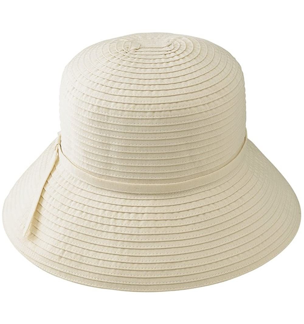Sun Hats Women's Ribbon Crusher Hat - Cream - CG1144QSH6R $25.67