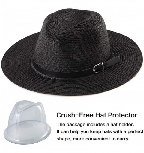 Fedoras Belt Fedora Hats for Women - Men Straw or Felt Hat Wide Brim Hat Women Sun Hat - C418DC52XNM $14.86