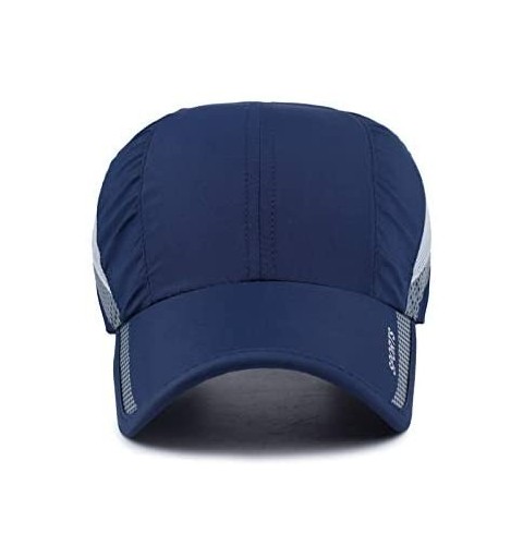 Baseball Caps Quick Drying Sport Baseball Cap Unisex Lightweight Running Hat Outdoor Mesh UV Protection Sun Hat - 1-navy - CH...