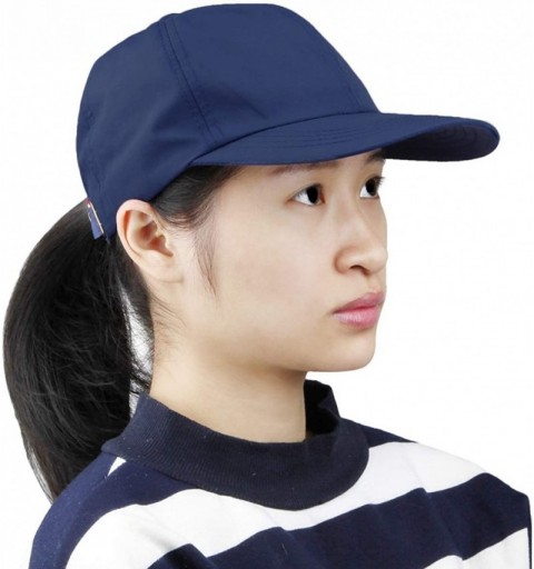 Baseball Caps Unisex Sun Hat-Ultra Thin Quick Dry Lightweight Summer Sport Running Baseball Cap - B-navy Blue - C612GY6PS4D $...