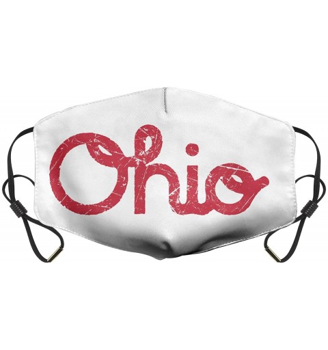 Balaclavas Unisex Ohio Represent (2) Half Face Mouth-Muffle for Mens Womens Thick Washable Face Covers - Usa Ohio State - CQ1...