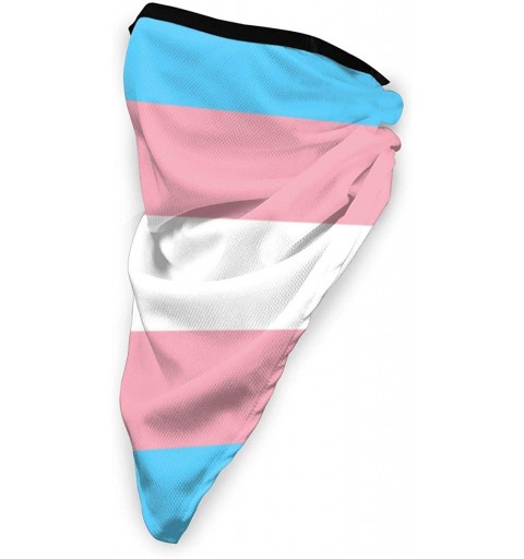 Balaclavas Transgender Pride Flag Protective Face Mouth Masks Reusable Windproof Sports Masks for Men & Women - Black - CJ197...