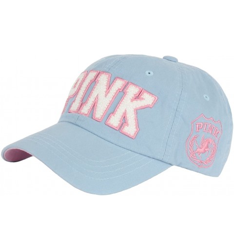 Baseball Caps New Pink Emblem Women Sexy Twinkle Club Lady Ball Cap Baseball Hat Truckers - L-blue - CX12CK4AB7L $22.66