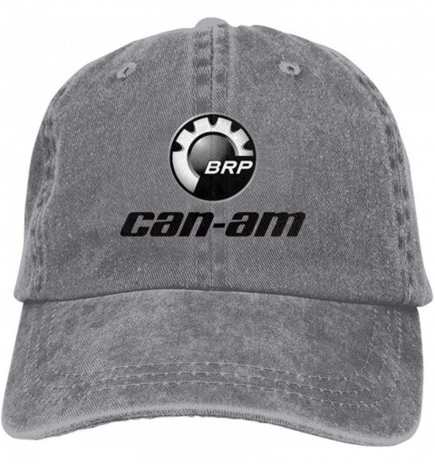 Baseball Caps Adult Can Am Logo Cool Cowboy Hat Unisex Adjustable Leisure Cap Black - Gray - C818U2HCMCY $17.04