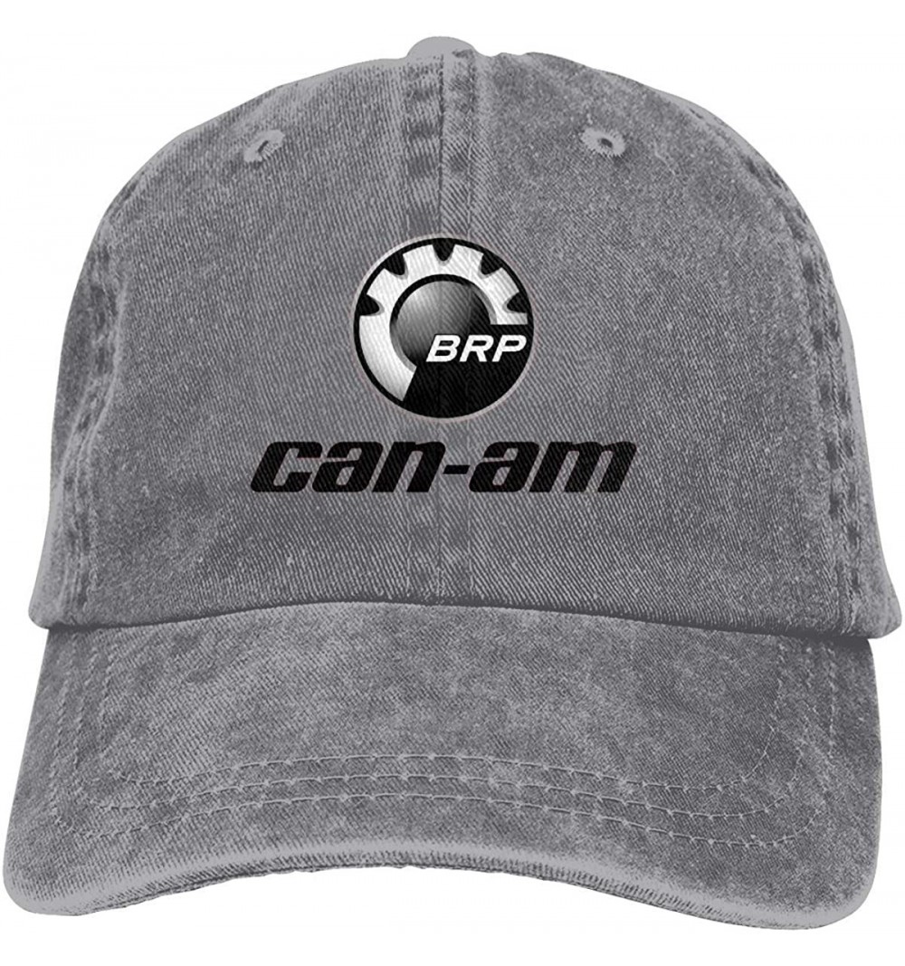 Baseball Caps Adult Can Am Logo Cool Cowboy Hat Unisex Adjustable Leisure Cap Black - Gray - C818U2HCMCY $17.04