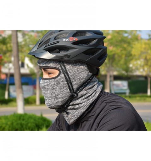 Balaclavas Winter Balaclava Face mask Thick Scarf ski mask Neck Gaiter face Cover face Cloth Head Hood - Gray - CS18Z3QX02R $...