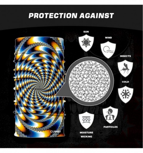 Balaclavas CUIMEI Seamless Protection Motorcycle Multifunctional - H-Optical Illusion 1 - CH1967TUZ79 $7.99