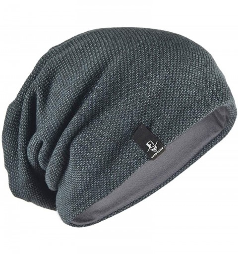 Skullies & Beanies Slouch Beanie Hat for Men Women Summer Winter B010 - Grey-flannel - CB18YZ63NHK $14.31
