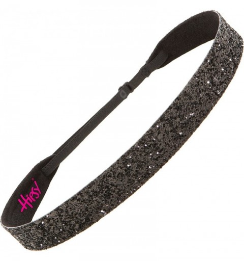 Headbands Adjustable NO Slip Wide Bling Glitter Headbands for Women Girls & Teens Black Duo Pack - Black & Hot Pink - C611N47...