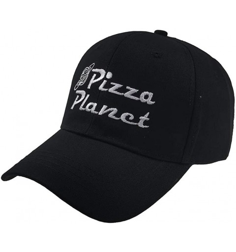 Baseball Caps Pizza Planet Hat Baseball Cap Embroidery Dad Hat Aadjustable Cotton Adult Sports Hat Unisex - Black 1 - C018Q9R...