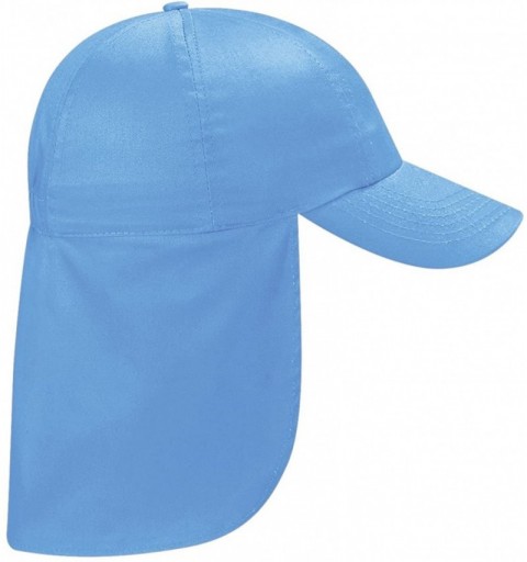 Sun Hats Boys 100% Cotton Twill Legionnaire Baseball for Sun Protection - Sky Blue - CW11E5O8LV9 $10.18
