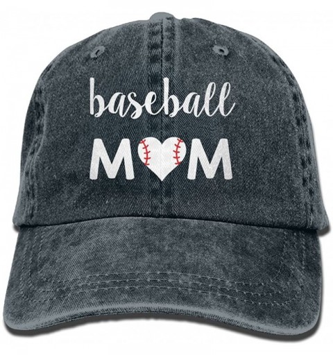 Baseball Caps Baseball Mom 1 Vintage Jeans Baseball Cap for Men and Women - Navy Blue - C6189CXY9R3 $8.80
