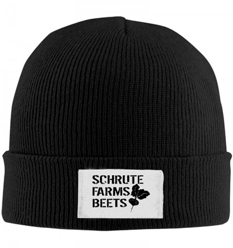 Skullies & Beanies BGDAS Schrute Farms Beets Street Dancing Stocking Beanie Hats Cool Black - CG188ZGNES5 $10.99