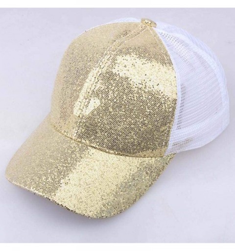Sun Hats Fashion Women Ladies Floppy Wide Brim Wool Felt Bowler Beach Hat Sun Cap Summer Outfits - Gold - CH18H8CGRZ3 $21.80