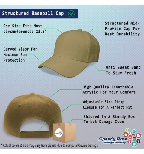 Baseball Caps Custom Baseball Cap Referee Whistle B Embroidery Dad Hats for Men & Women - Khaki - C818SEAM6EQ $22.13