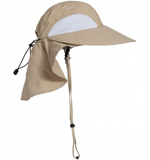 Sun Hats Adult Unisex Sol Wide Brim Sun Hats - UPF 50+ Sun Protection - Tan - CG11ZUGOBKL $32.04