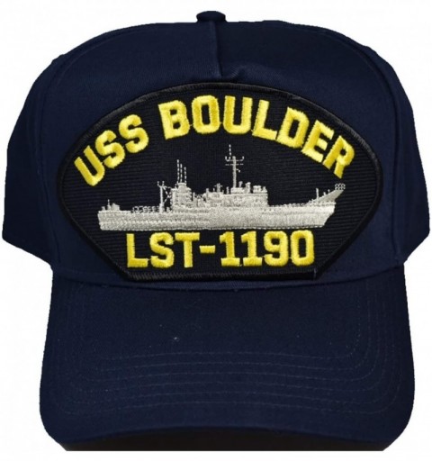 Sun Hats USS BOULDER LST-1190 Hat - NAVY BLUE - Veteran Owned Business - CK18X8LMI79 $17.41