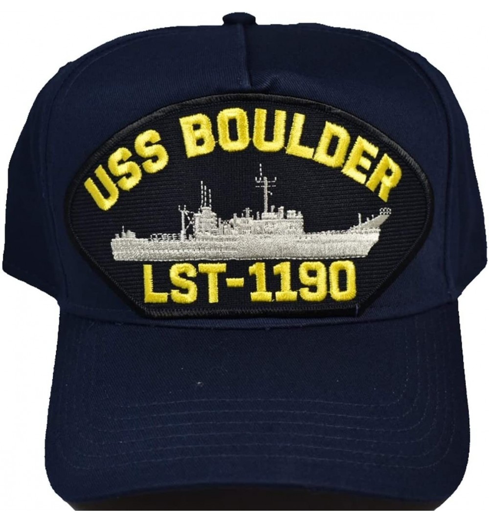 Sun Hats USS BOULDER LST-1190 Hat - NAVY BLUE - Veteran Owned Business - CK18X8LMI79 $17.41