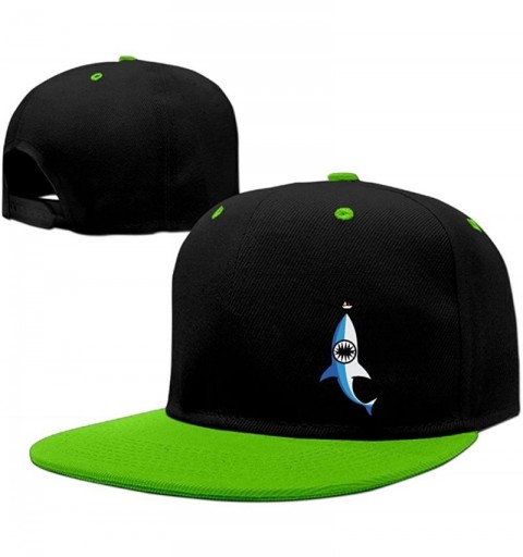 Skullies & Beanies Lovely Sharky Solid Flat Bill Snapback Baseball Cap Hip Hop Unisex Custom Hat. - Kellygreen - CA18EM4D96I ...
