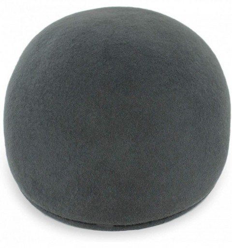 Newsboy Caps Belfry Ascot Molded Wool Ivy Cap Black Grey Navy Pecan - Grey - C118DUOEZ5U $42.17