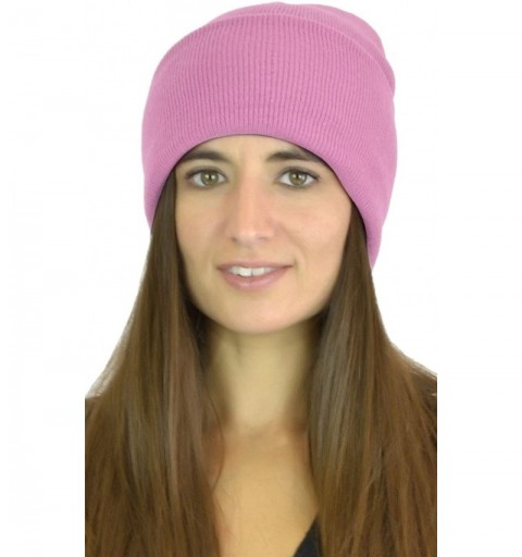 Berets Women's Without Flower Accented Stretch French Beret Hat - Pink-iv - C6125QXXOEV $10.12