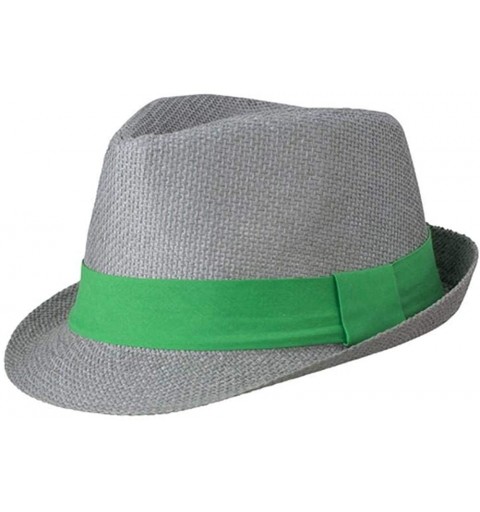 Fedoras Adults Unisex Street Style Hat - Fuchsia/Lime Green - CL18MDNUSCW $10.61