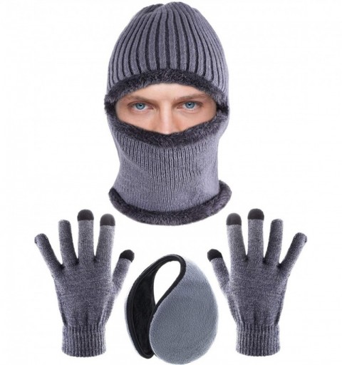 Skullies & Beanies Pieces Knitted Balaclava Outdoor - Color Set 2 - C318M2URUTQ $12.44