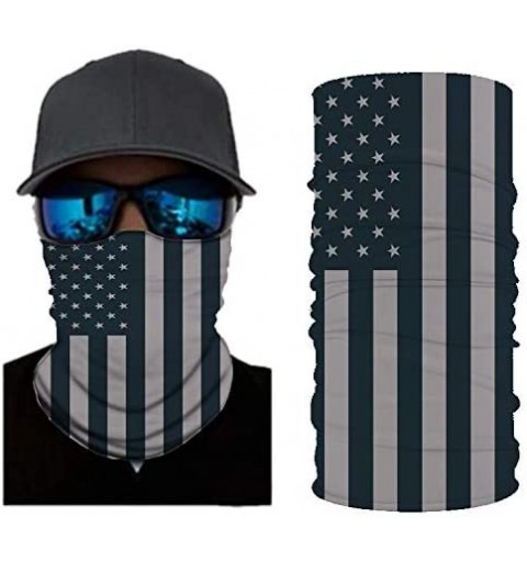 Balaclavas Stripes USA Flag Print Balaclava and Cool Skull Stars for Men Women Dust Wind Mask Neck Gaiter - Cy-wftj-49 - CF19...