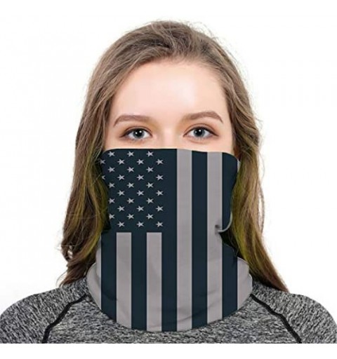 Balaclavas Stripes USA Flag Print Balaclava and Cool Skull Stars for Men Women Dust Wind Mask Neck Gaiter - Cy-wftj-49 - CF19...
