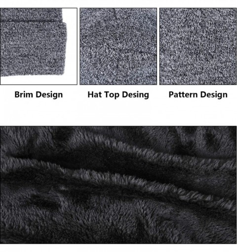 Skullies & Beanies Pieces Winter Slouchy Screen Touch Texting - Grey Melange - CO18X859G0I $7.93