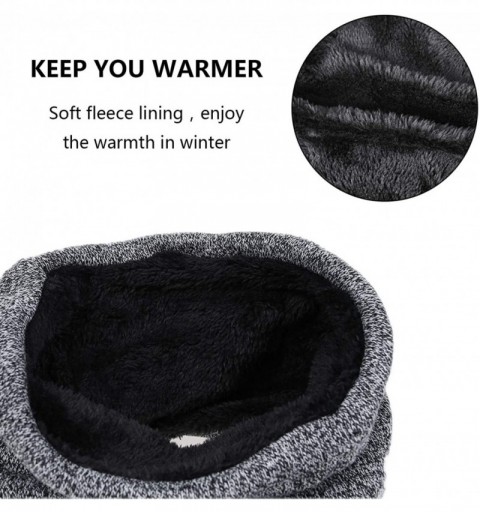 Skullies & Beanies Pieces Winter Slouchy Screen Touch Texting - Grey Melange - CO18X859G0I $7.93