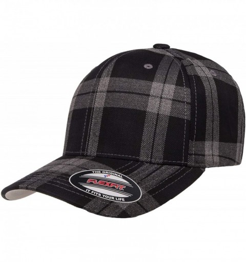 Baseball Caps Men's Tartan Plaid - Black/Grey - CT18ROK0RC0 $12.30
