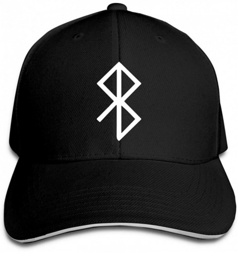 Baseball Caps Peace Viking Rune Symbol Unisex Hats Trucker Hats Dad Baseball Hats Driver Cap - Black - CN18NZ6Y9AA $14.54