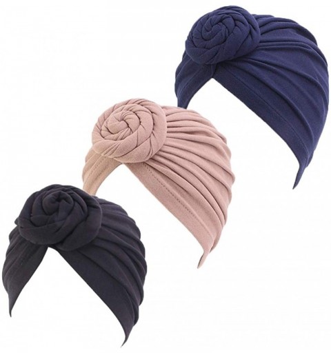 Skullies & Beanies Women's Knotted Hat Cap India's Hat Turban Headwear Beanie Chemo Cap Hair Loss Hat - Asjd31217 - CE193US7I...