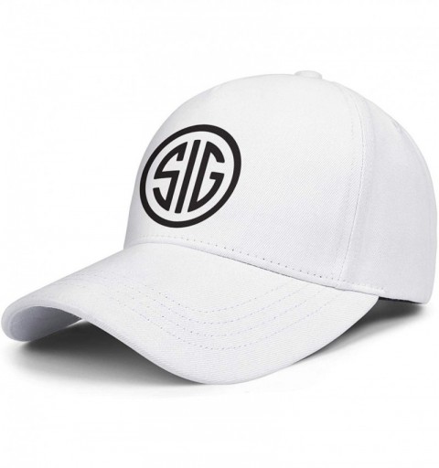 Baseball Caps Unisex Fashion Baseball Cap SIG-Sauer-Logo-Black- Snapbacks Truker Hats - Sig Sauer Logo-36 - CM18W7O7K5U $12.63
