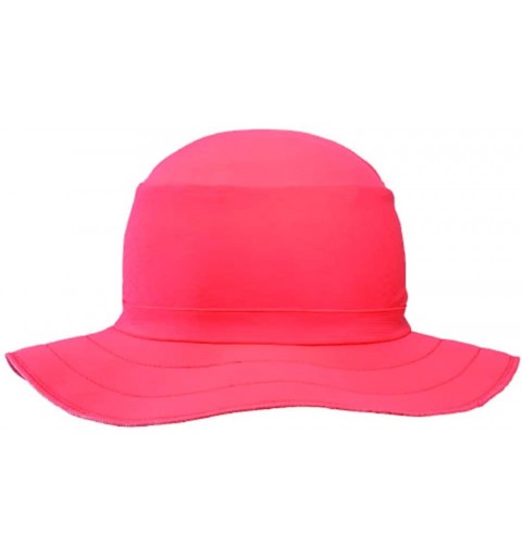 Bucket Hats Funky Bucket Women's- Kids & Men's Hat with UPF 50 UV Protection. Boonie Style Sun Hat - Coral - CR18UCOTLW4 $19.09
