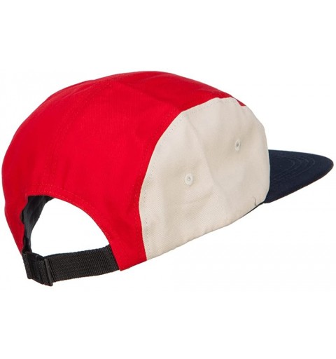 Baseball Caps Men's Trendy Multi Color 5 Panel Cap - Red - CR183MWRO9Y $18.72