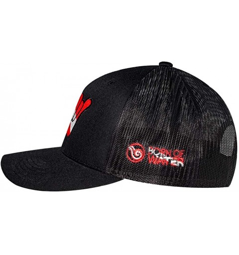 Baseball Caps Shaka Dive Flag Trucker Hat Black - CJ18H0MC95M $23.96