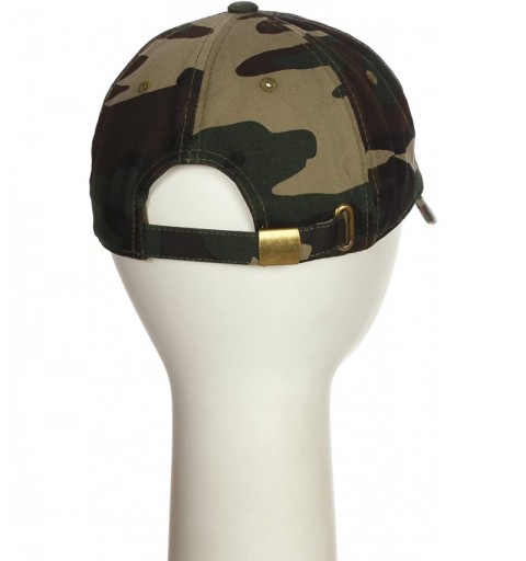Baseball Caps Customized Letter Intial Baseball Hat A to Z Team Colors- Camo Cap White Black - Letter P - CO18NH8K0ML $10.51
