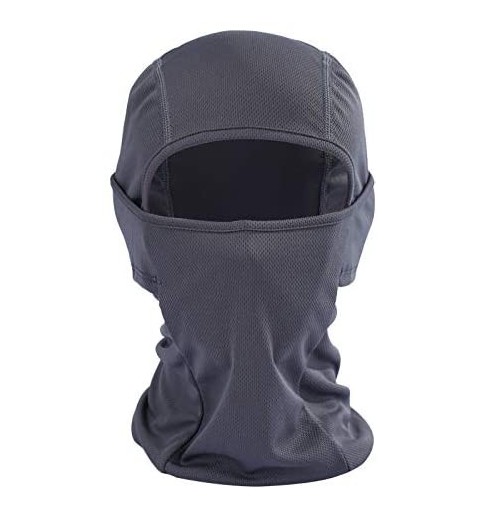 Balaclavas Balaclava -2 Pack Windproof Ski Mask Cold Weather Outdoor Mask Thermal Hood (Black/Grey) - CV18QQGQGGZ $15.69