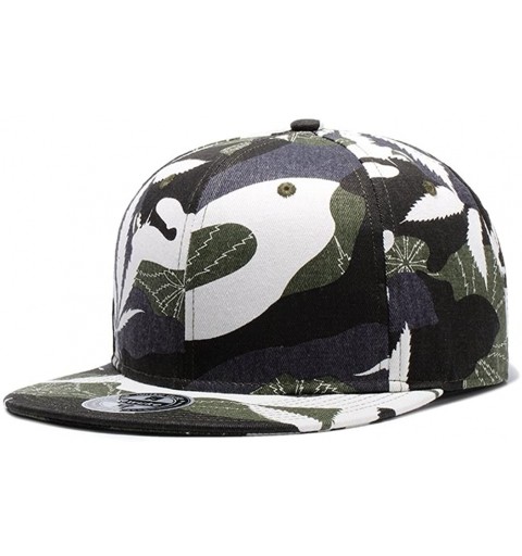 Baseball Caps Unisex Camouflage Flat Bill Hip Hop Hat Snapback Baseball Cap - W126 - CS18D3Z9906 $19.24